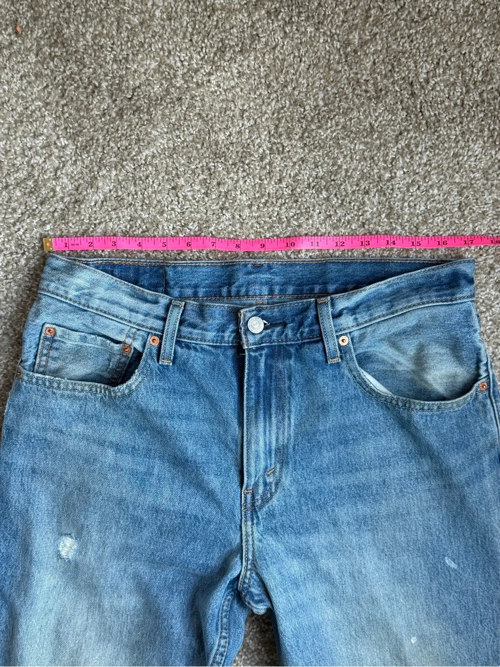 Levi's Men's Faded Blue Straight Jeans